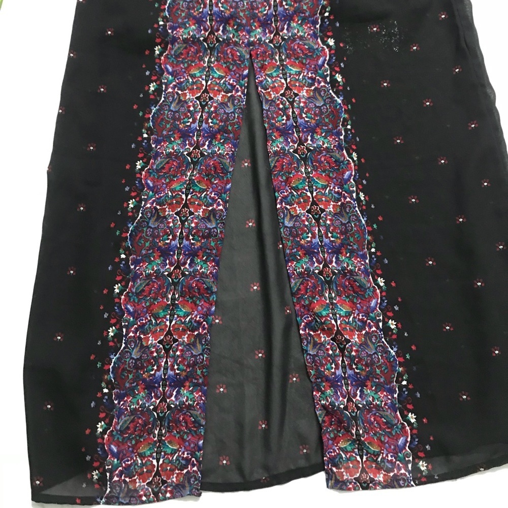 Japna sleeveless flutter maxi dress front slit m - Picture 5 of 8